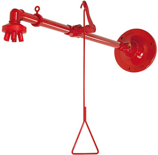 TOF - Lichaamsdouche (nooddouche) hor. plensdouche m/muurplt