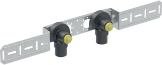 Geberit - FlowFit Muurplaat op beugel 2x muurpl geluidisol hh100
