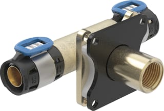 Geberit - FlowFit Muurplaat Doorsl Wanddrv Recht D20