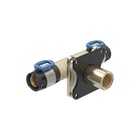 Geberit - FlowFit Muurplaat Doorsl Wanddrv Recht D20