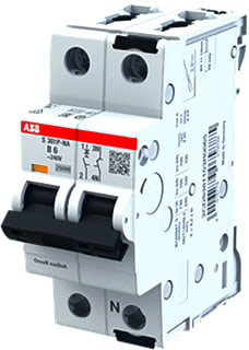 ABB - System pro M compact S300P Installatieautomaat autom 25ka 1p+n kar d 6a