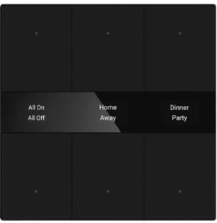 Honeywell Peha - Tastsensor bussysteem knx pb gl 6bt blk