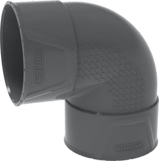 Wavin - PVC+ Fitting met 2 aansluitingen bocht 88.5 40 m/m