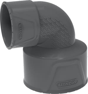 Wavin - PVC+ Fitting met 2 aansluitingen verl.bo 88.5 75x50m/m