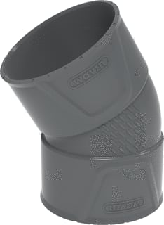 Wavin - PVC+ Fitting met 2 aansluitingen bocht 30 125 m/m