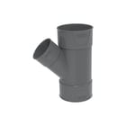 Wavin - PVC+ Fitting met 3 aansluitingen t-v 45 75x50 m/m/m