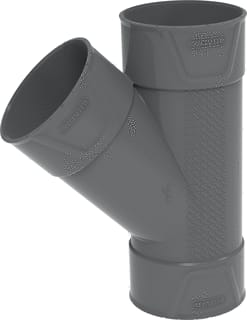 Wavin - PVC+ Fitting met 3 aansluitingen t 45 125 m/m/m