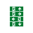 Prolumia - LED Pro-Portal Pictogram noodverlichting 4 Stickers Nooduitgang Se