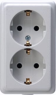 Kopp - Contactdooscombinatie 2-V Stekds A120101001
