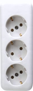 Kopp - Contactdooscombinatie 3-V Stekds A120301007