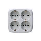Kopp - Contactdooscombinatie 4-V Stekds A121001009
