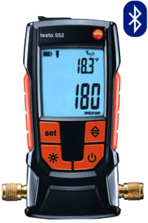 Testo - Meetinstrument v milieuparameters 552-Digitale Vacuummetr Bt