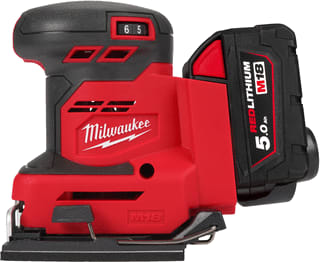 Milwaukee - Vlakschuurmachine (accu) m18 1/4" 2x5.0ah