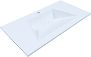 WaveDesign by Wisa - DESIGNO Wastafel / Fontein 80 Mat Wit 1Kg