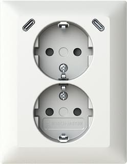ABB Busch-Jaeger - Balance Wandcontactdoos (WCD schakelmat.)  2tka00006018