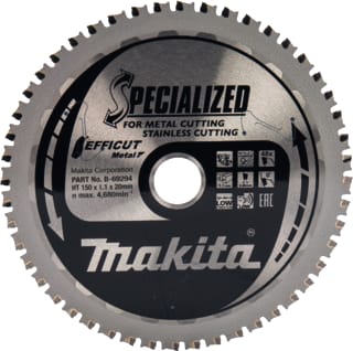 Makita - Cirkelzaagblad Zaagb Rvs Efficut 150 48T