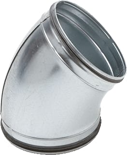 AIR Spiralo® - KEN-LOK® Bocht rond luchtkanaal K-L. Gep.Bocht 45 200 Gb