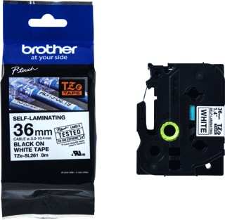 Brother - Labeltape P-Tch Tze Tapcass Wt Zw36