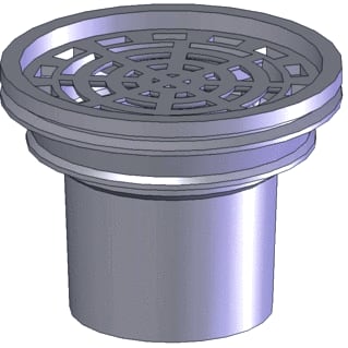 De Beer - Pluvetta Dakafvoertrechter onderuitlaat Pluv Pot 100