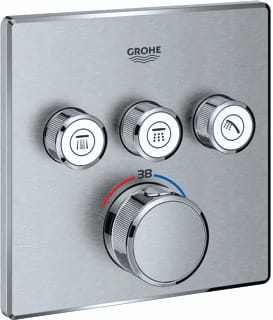 Grohe - Grohtherm SmartControl Inbouwmengkraan Therm Sc Opb Omstl 4K Ss
