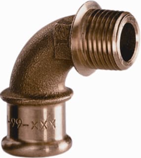 VSH - XPRESS KOPER 6092G Fitting met 2 aansluitingen Rk Knie 22X3/4 Prxbu