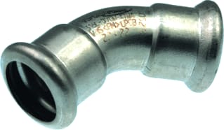 VSH - XPRESS RVS R2713 Fitting met 2 aansluitingen Rvs Bocht 45 42X42 2Xpr