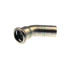 VSH - XPRESS RVS R2712 Fitting met 2 aansluitingen Rvs Bocht 45 15X15 Prxinst