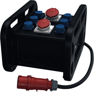 Mennekes - EverBOX Grip CEE-contactdoos combinatie 1X16A/32A Zw