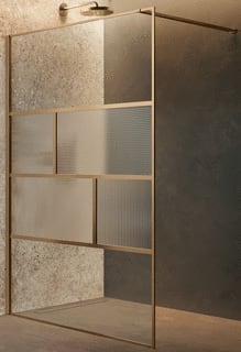 Novellini - Inloopdouche hart hc 100 linea brrdgld