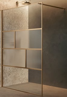 Novellini - Inloopdouche Hart Hc 120 Linea Brrdgld