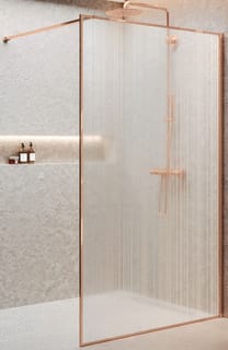 Novellini - Inloopdouche hart hp120 bnd mtf brbrnz