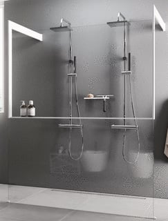 Novellini - Inloopdouche kuadr fc 116+fl+spnshdr