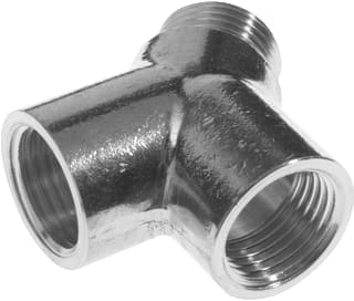 Ponnoplastic - Fitting met 3 aansluitingen Y-Stuk 1/2" Chroom
