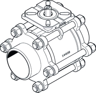 Festo - Kogelafsluiter koglafsl 1686704