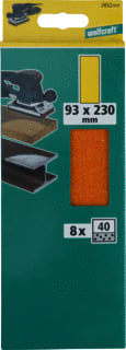 Wolfcraft - Schuurpapier/schuurlinnen schrstrkn 40 ongeperf ds8