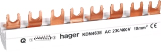 Hager - Quickbusbar Kamrail Verbrail 4P 63A Qb Kdn463E