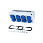 Hensel - Mi-verdelers Lessenaarsectie leeg Mi Connbox 8X16A 2P Schuko