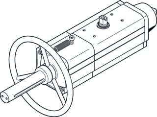 Festo - Pneum. servomotor luchtappendages daps0120090rs3f0710mw