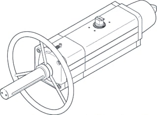 Festo - Pneum. servomotor luchtappendages daps0360090rs2f1012mw