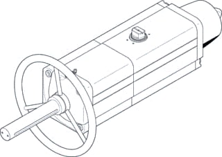 Festo - Pneum. servomotor luchtappendages daps0960090rs2f1216mw