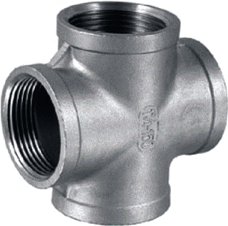 Springer - Fitting met 4 aansluitingen Krstk Bidr Rvs 11/2"