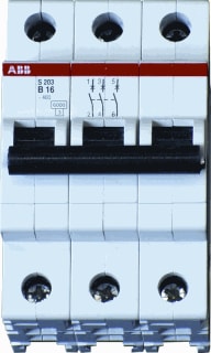 ABB - System pro M compact S200 Installatieautomaat Autom 3P 6Ka S 203 B16