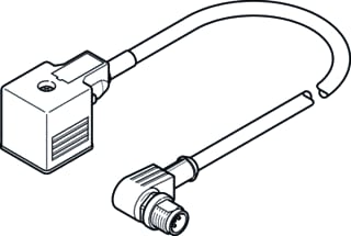 Festo - Sensor/actorkabel met connector nebva1w3fpk03nm12w3