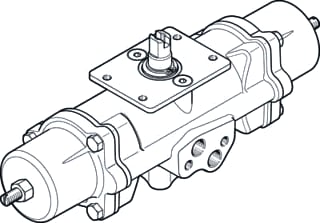 Festo - Pneum. servomotor luchtappendages daps-0015-090-rs4-f03-cr
