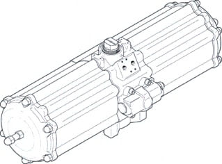 Festo - Pneum. servomotor luchtappendages daps-1920-090-rs4-f16-t6