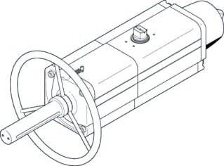 Festo - Pneum. servomotor luchtappendages daps-0480-090-rs4-f14-mw