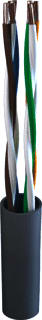 TKF - INT-Datakabels Cat.5e U/UTP Eca Data- en communicatiekabel U/Utp5E Eca 4X2X24 Gr Mt