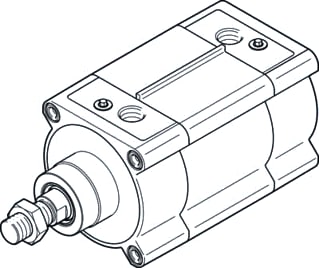 Festo - Pneumatic cylinder Dsbf-C-100-200-Ppva-N3-R