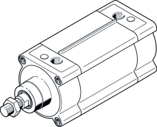 Festo - Pneumatic cylinder dsbf-c-100-100-ppsa-n3-r