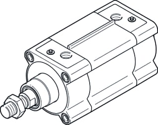 Festo - Pneumatic cylinder dsbf-c-80-500-ppva-n3-r